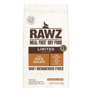 RAWZ_WebsiteCarousel_Dog_LTDKibble_Duck_3.5lbs-FRONT