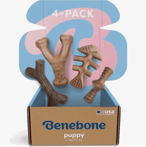 Benebone was the best puppy teething toy for an aggressive chewer.