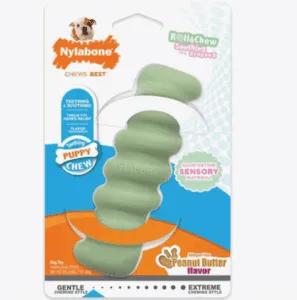 Nylabone offers one of the best teething toys for enrichment.