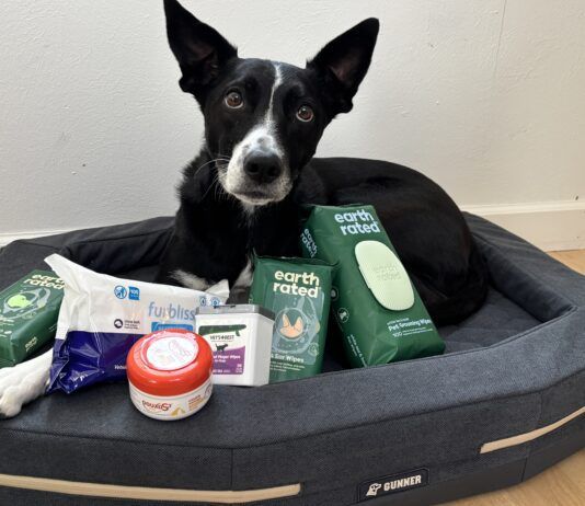 Dog grooming wipes fill the gap between a dirty dog, and freshly bathed dog when you're out and about.