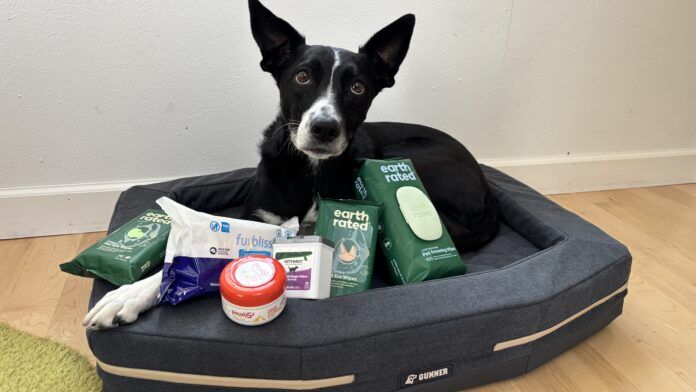 Dog grooming wipes fill the gap between a dirty dog, and freshly bathed dog when you're out and about.