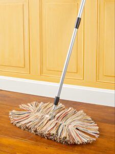 A traditional dust mop can be a great pet hair remover.