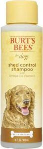 Burt's Bees deshedding shampoo for dogs is an all natural choice for scent sensitive dogs.