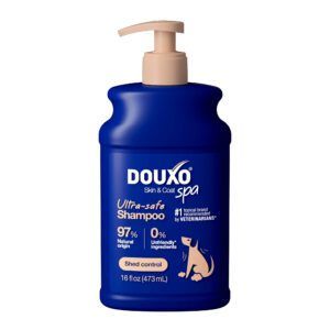 The Douxo Anti-shedding shampoo is our pick for dogs with sensitive skin.
