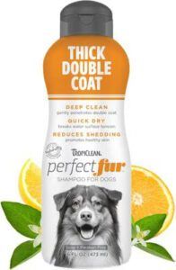 Tropiclean is the best deep clean shampoo for double coats.